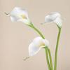 3pcs EVA Artificial Calla Flower Real Touch Faux Flower Bouquet  Party Favor