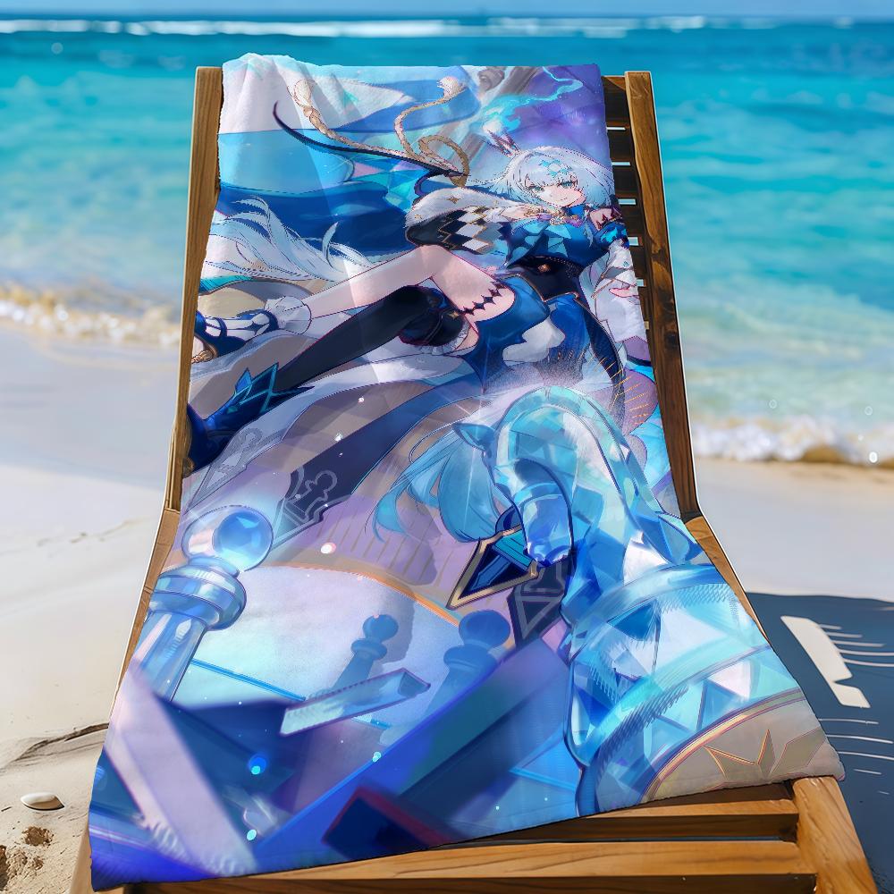 Game Honkai Star Rail Cerydra Towel Sports Quick Dry Travel Camping Gear Sandproof Soft Light Large Beach Towel