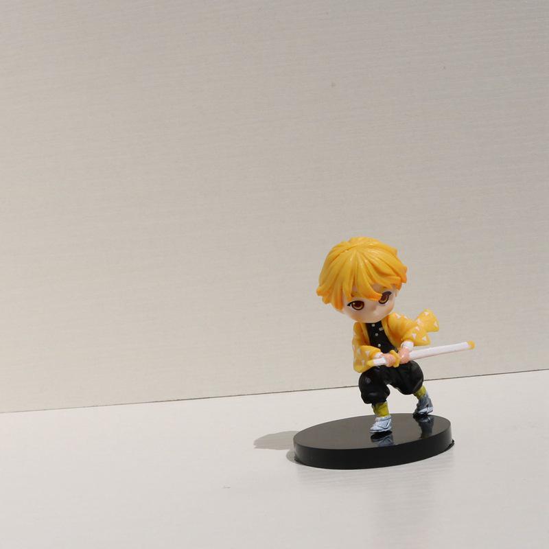 Demon Slayer Figures: 6 Styles - Tanjiro, Nezuko, and Zenitsu Collectible Gashapon Dolls