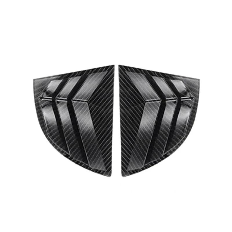 Fit For Honda Civic Senda 8th 2006-  2009 2010 Front Rear Side Window Blinds Trim Cover Louver Stickers Frame ABS Carbon Fiber