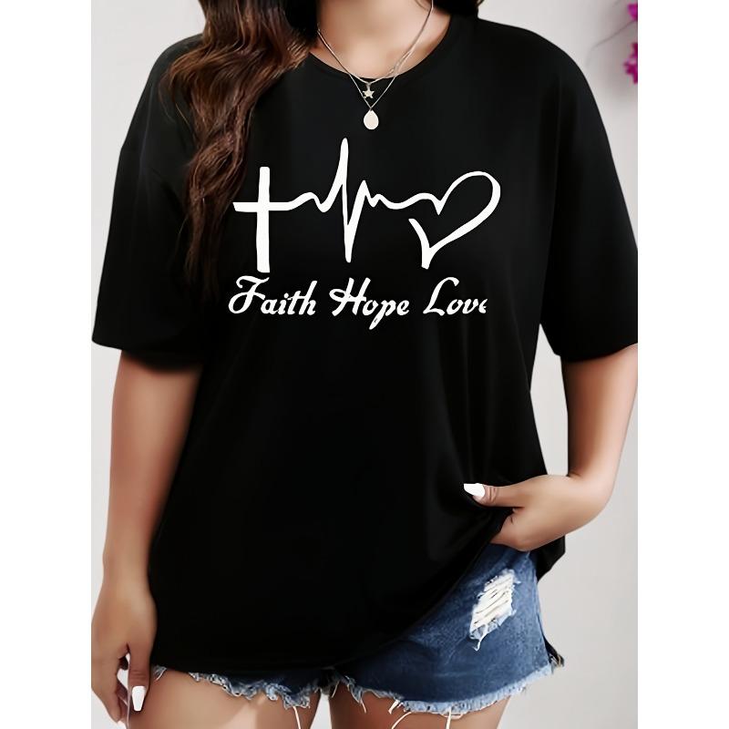 

Women s Plus Size Graphic Print T-Shirt Casual Loose Fit Crew Neck Short Sleeve Summer Comfort Top 4XL