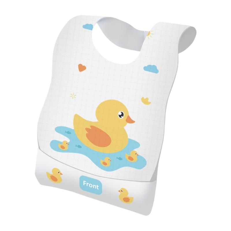 10Pcs Disposable Feeding Bib Cotton Bib for Toddlers Newborns Cotton Drooling Apron Baby Burp Cloths Feeding Bib
