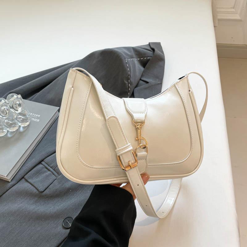 

Новая модная сумка через плечо подмышку, высокотекстурная, повседневная, универсальная, для поездок на работу, ручная сумка белый