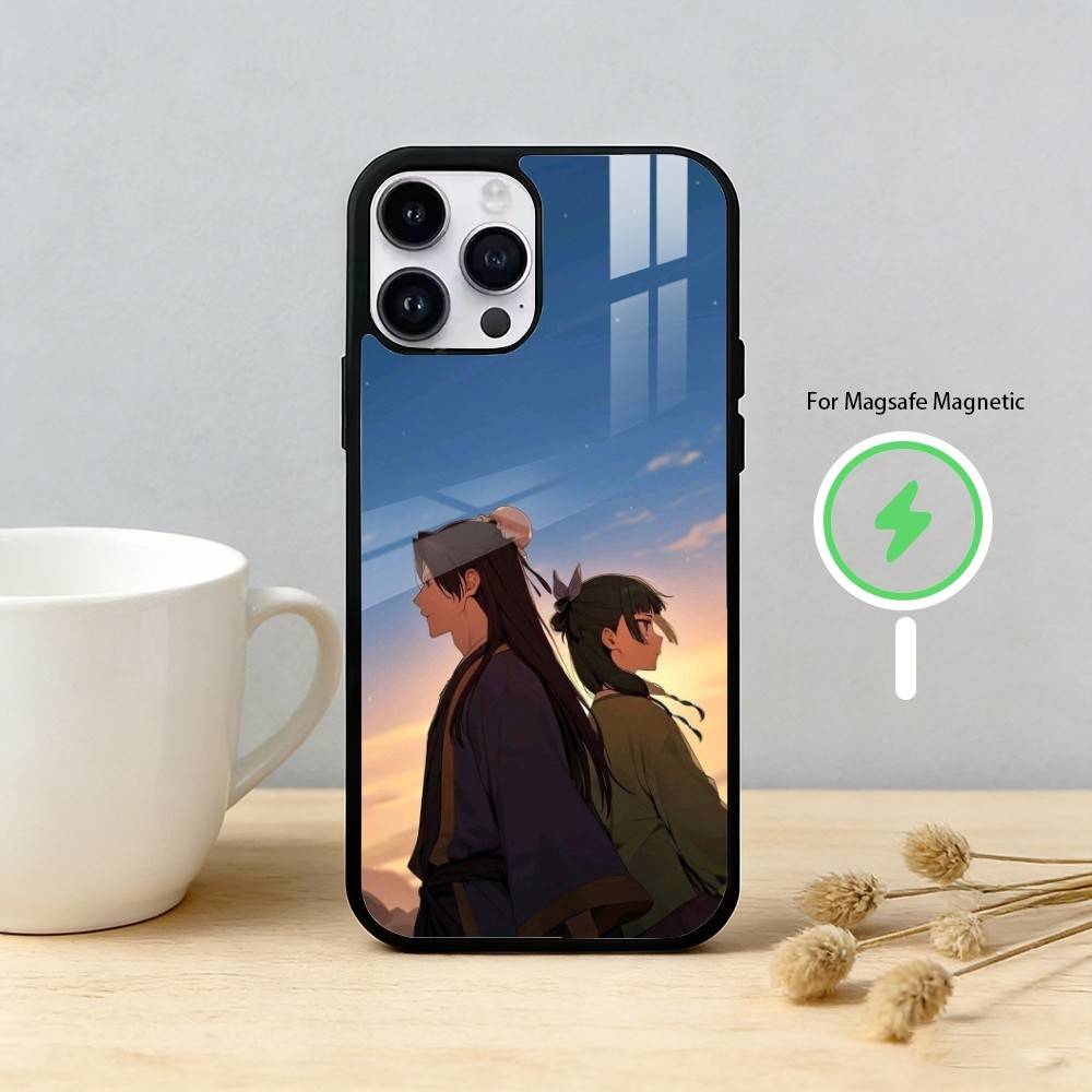 Anime Apothecary Diaries Maomao Handyhülle Für iPhone 17 16 15 14 13 12 Pro Max Plus für Spiegel Kabellose Magnetische Abdeckung