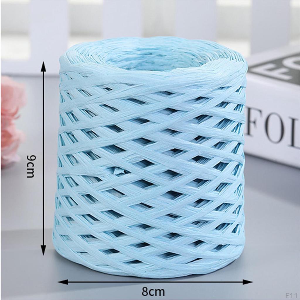 Διακόσμηση χάρτινη κορδέλα Raffia 200M/Roll Ανακυκλώσιμη ανθεκτική για ύφανση συσκευασίας δώρου Ημέρα του Αγίου Βαλεντίνου