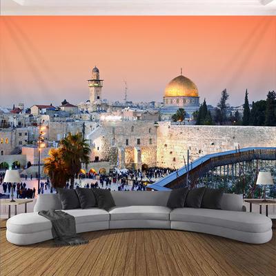 Beautiful City Night View Bridge Tapestry Bustling City Wall Hanging Tapestry Background Bedroom Home Living Room Decoration