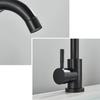 Bathroom Basin Faucet 304 Stainless Steel Hot Cold Wash Mixer Crane Tap 360 Rotation Sink Faucets Single Lever Tap for Bathroom