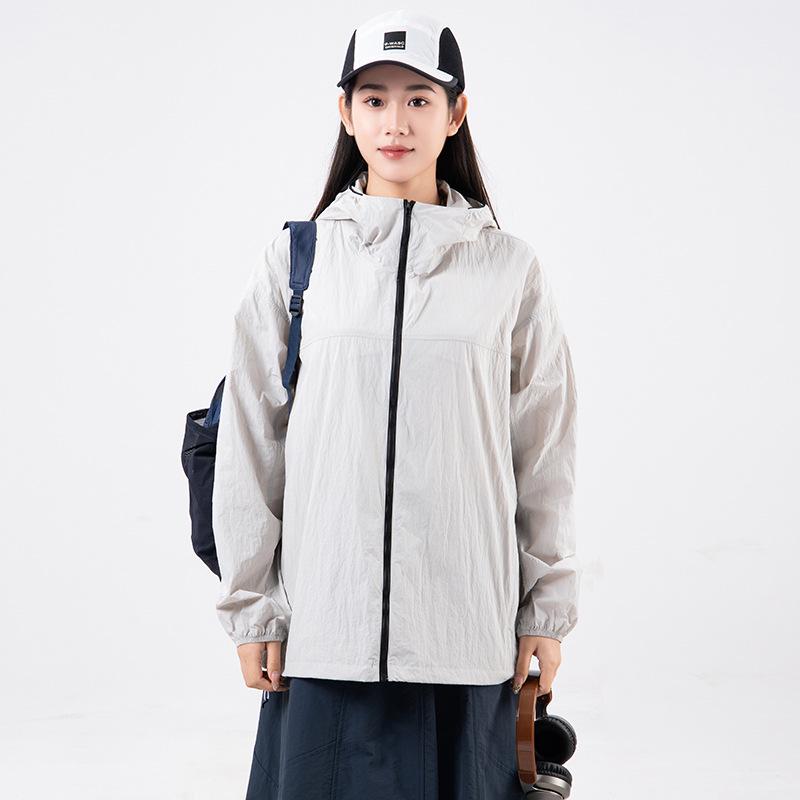 

2025 Мужская и женская ультратонкая куртка с капюшоном для защиты от солнца - Дышащая, повседневная, летняя куртка для активного отдыха, рыбалки и многого другого. M