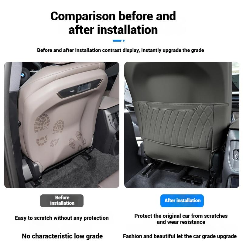 For BMW X3 2025 Car Seat Back Storage Rear Anti-Wear Backrest Anti-kick Pad Auto Accessorie Interior Accessories