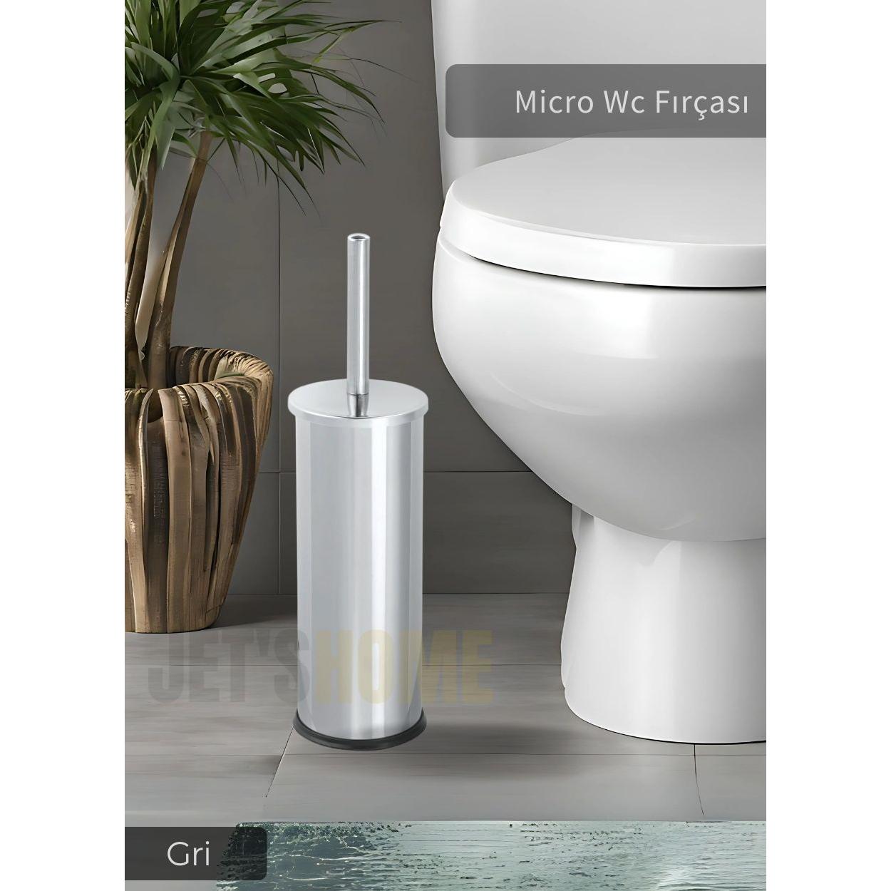 

Paslanmaz Tuvalet Fırçası Mikro Wc Klozet Fırçası Krom
