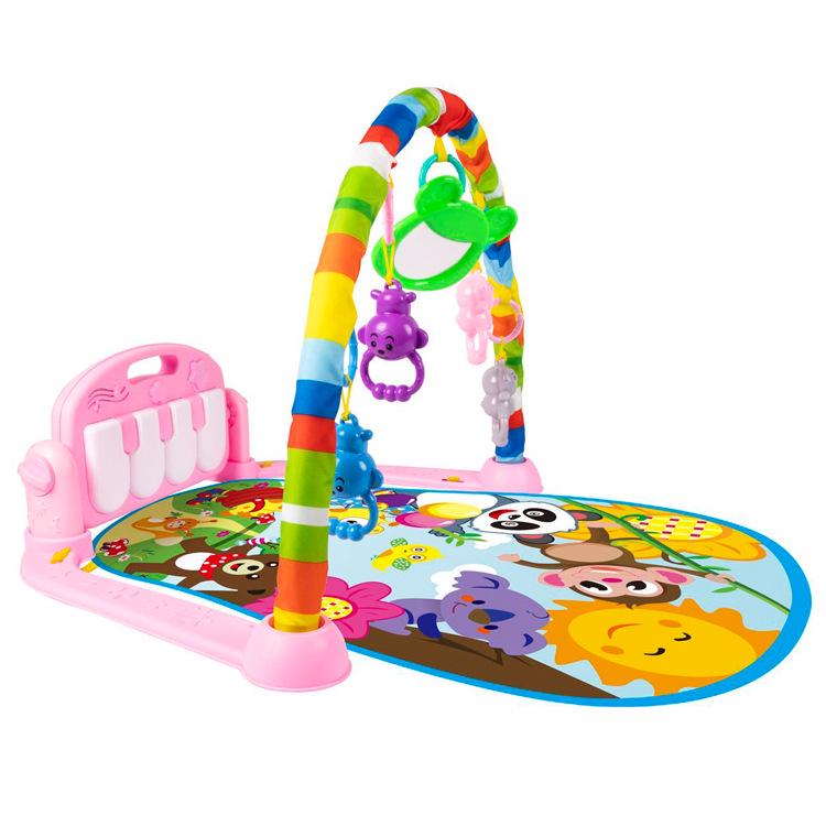 Musical Kick and Play Gym: Infant & Toddler Crawling Mat (0-12 Months)