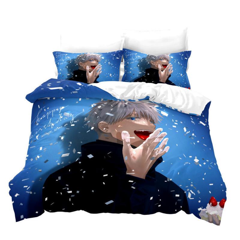 Movie Game Three-Piece Yama, Thickened Quilt Cover Printing 3D Digital