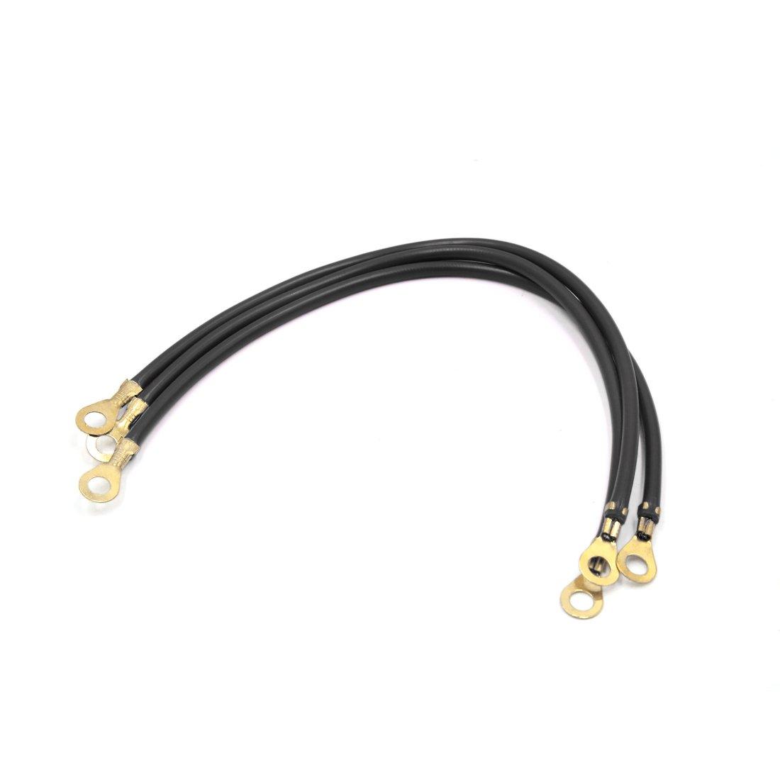 

uxcell Battery Cable Battery Wire Earthing Cable Earth Cable General Purpose Power Transfer Cable 26.5cm Automotive DC12VDC24V6mm Round Terminal