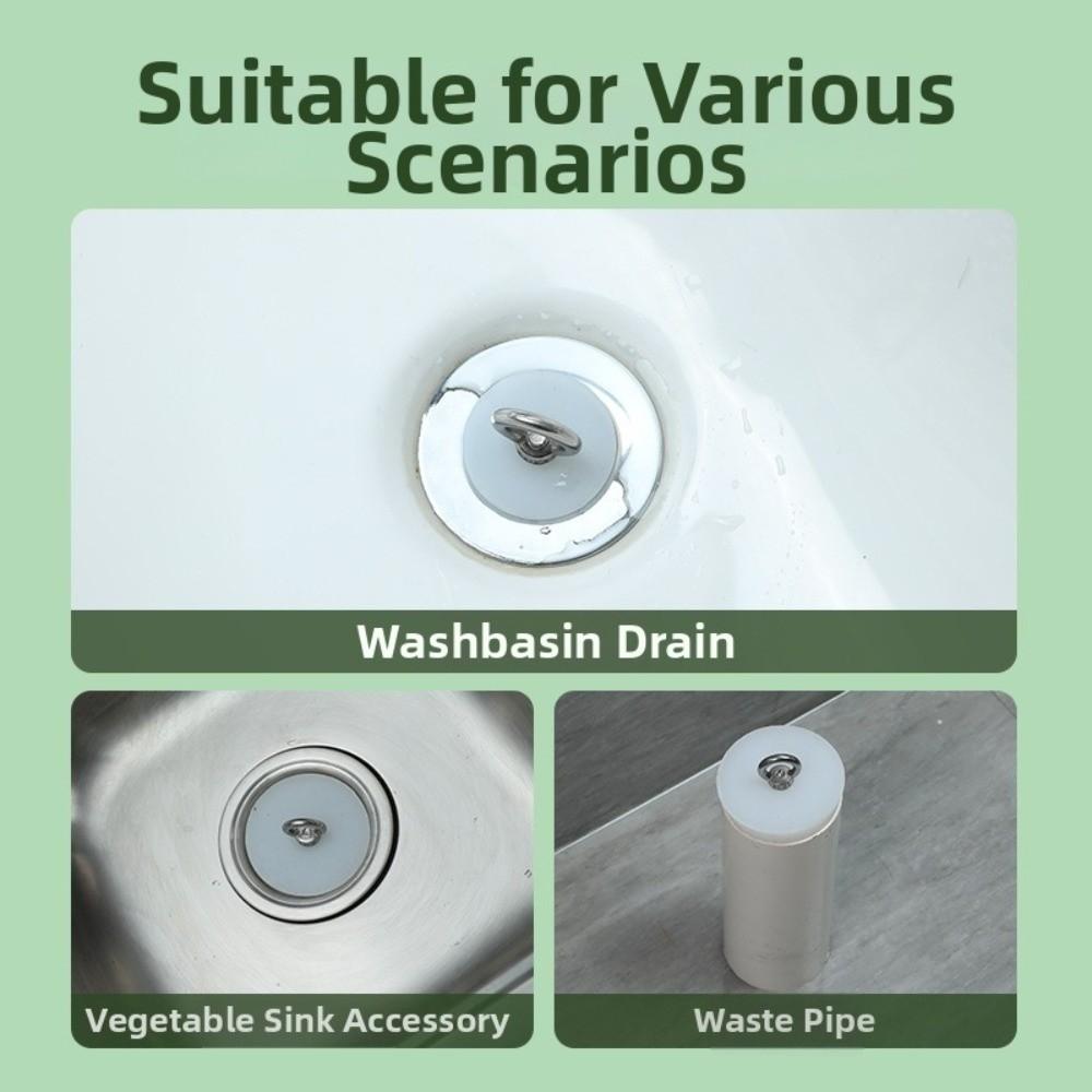 with Steel D Ring Conical Silicone Stopper Waterproof Sealing Plug Bung  Kitchen Sink