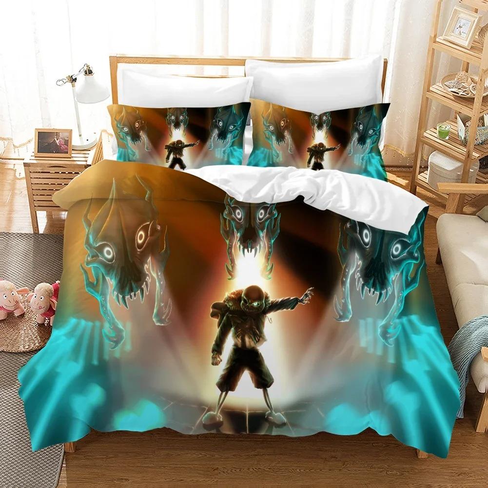 High Quality 3D Printed Undertale Game Frisk Sans Papyrus Pattern Duvet Cover with Pillow Cover Bedding Set for Bedroom Decor