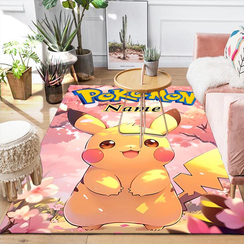 Custom 1Pc Adventure Pikachu Rug Office Carpet Indoor Outdoor Entrance Doormat Nonslip Soft And Comfortable Living Room D2915211