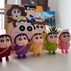 Anime Crayon Shin-Chan Action Figures 1st Generation Shin Chan Raincoat Car Decoration Doll Model Kids Toys Fans Gifts