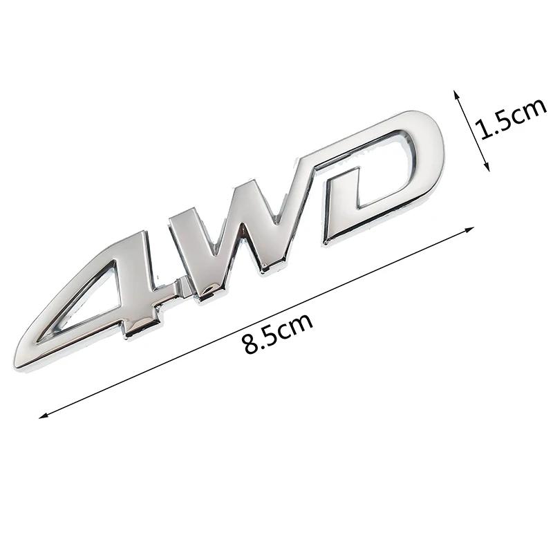 4WD Metal Sticker 3D Chrome Emblem 4X4 Badge Decal Car Styling for Honda CRV Accord Civic Suzuki Grand Vitara Swift SX4 Sticker