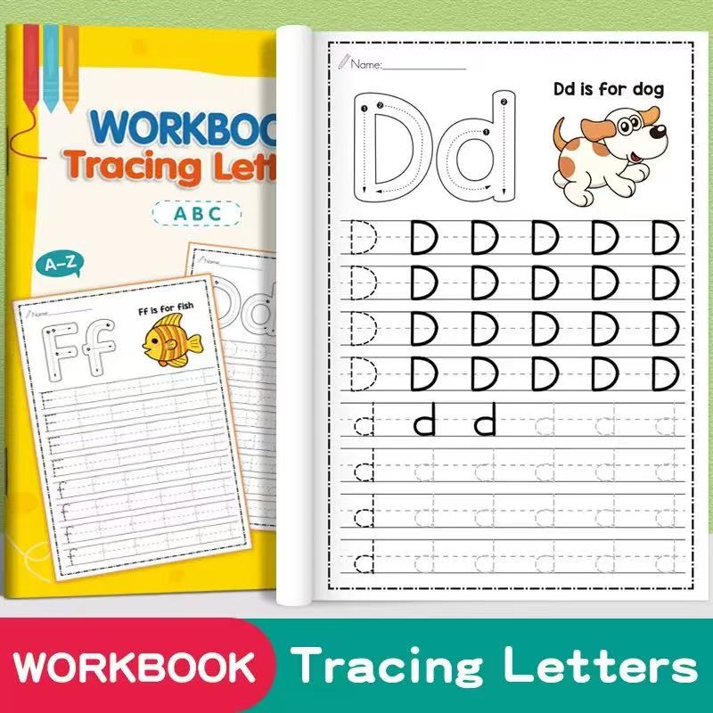 

32 Pages Alphabet Tracing Workbook for Kids Ages 3-6 Preschool Handwriting Practice