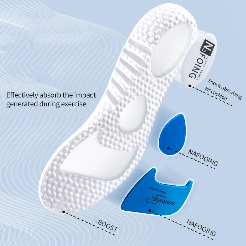 1Pair Shock Absorption EVA Insoles for Shoes Sole Deodorant Breathable Cushion Running Insoles for Feet Man Women Insoles