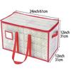 Plastic Christmas Ornament Storage Box with Dual Zipper Closure Box Contributes Slots for 128 Holiday Ornaments 3 Inch Keeps128 Xmas Holiday Ornaments