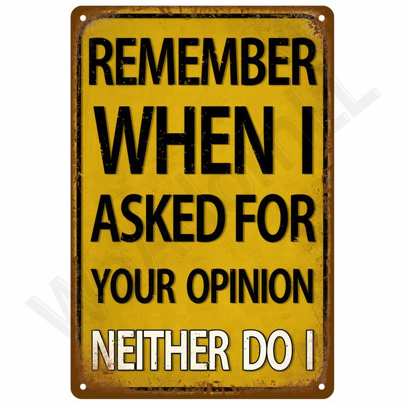 Placa de Metal Vintage Placas de Estanho Bar Sinal de Metal Retrô Arte de Parede Mural Estético Quarto Itens de Decoração para Casa Pôster Decoração de Garagem