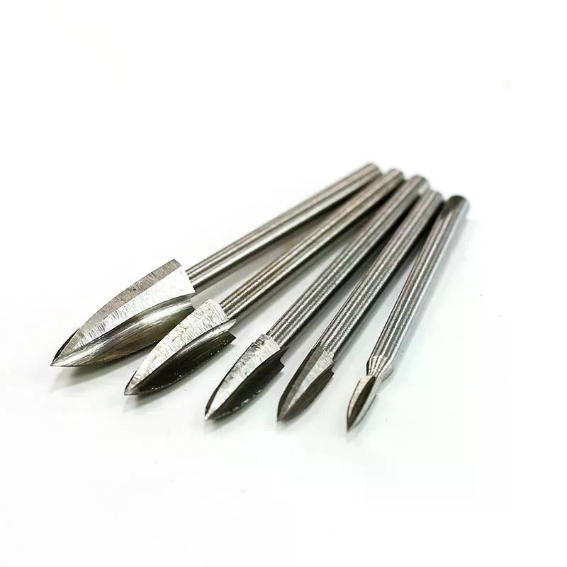Wood Carving Drill Bit HSS Engraving Drill Bit Set Solid Carbide Steel Root
