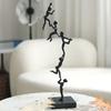 Black Cast Iron Acrobatic Figure Decoration Sculptures, Metal Crafts, Abstract Art Climbing Figure Ornaments, Home Decoration