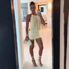 Sexy Womens Halter Sleeveless Bodycon Mini Dress With Tassel Beads 2025