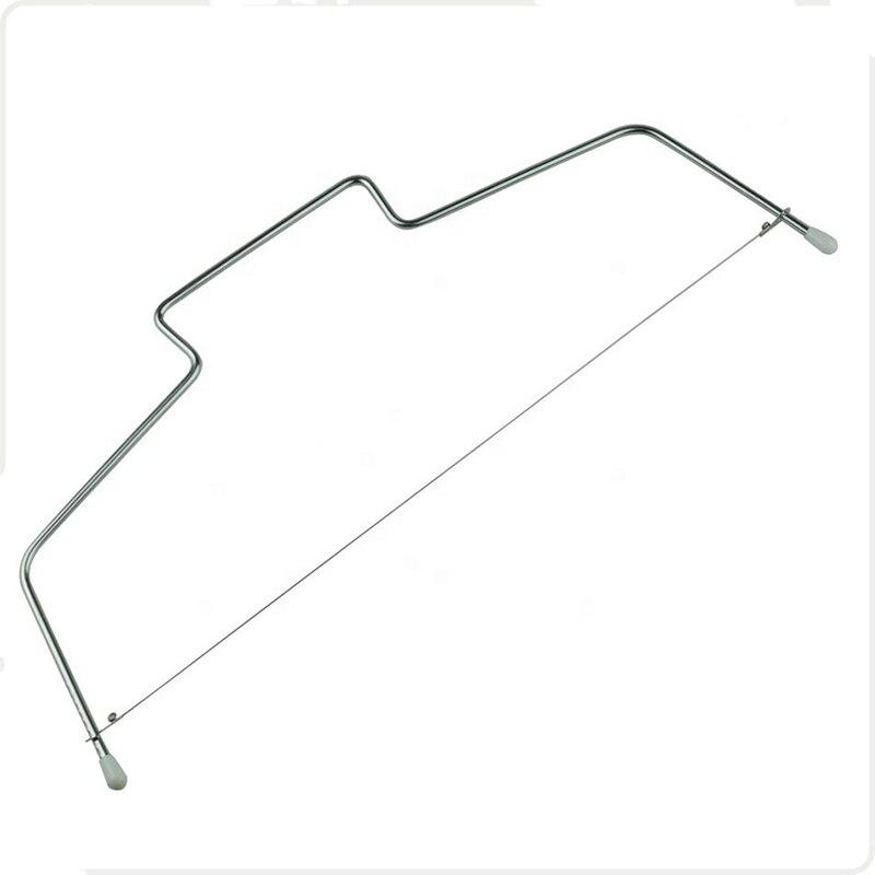 

Двойной провод Регулируемый резак для тортов из нержавеющей стали Выравниватели для кексов Инструмент для выравнивания слоя помадки Инструмент для украшения выпечки