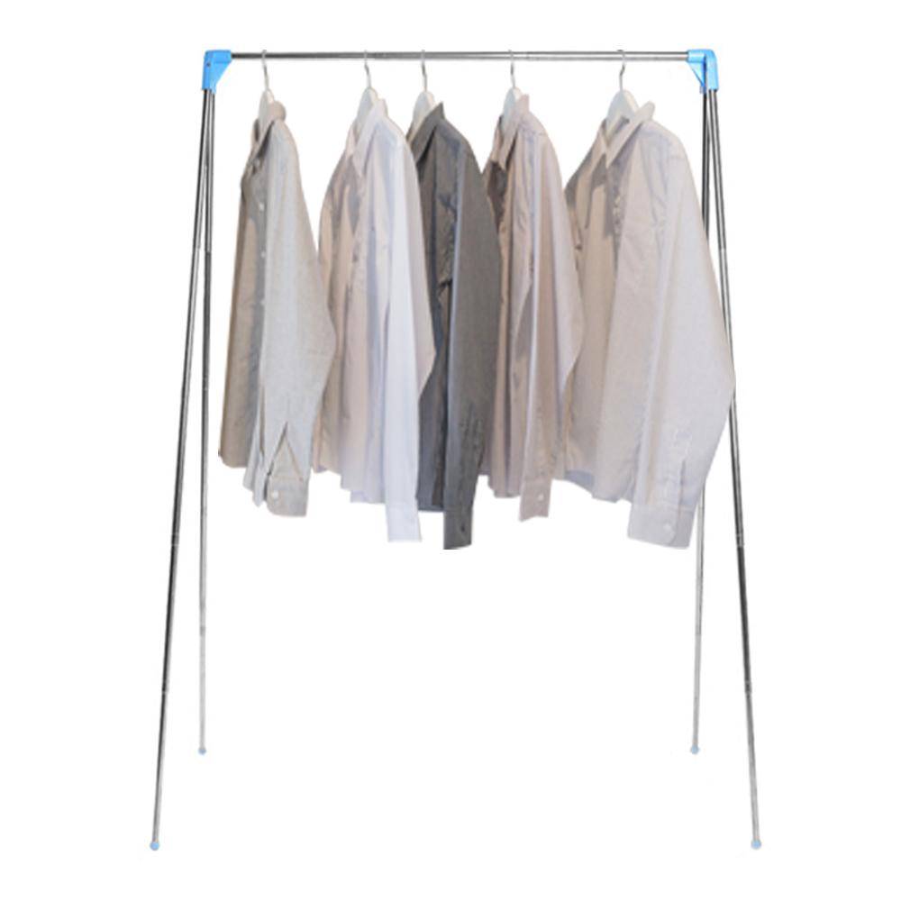 Portable Garment Rack Stainless Steel Foldable Coat Rack Collapsible Mini Clothing Rack for Travel