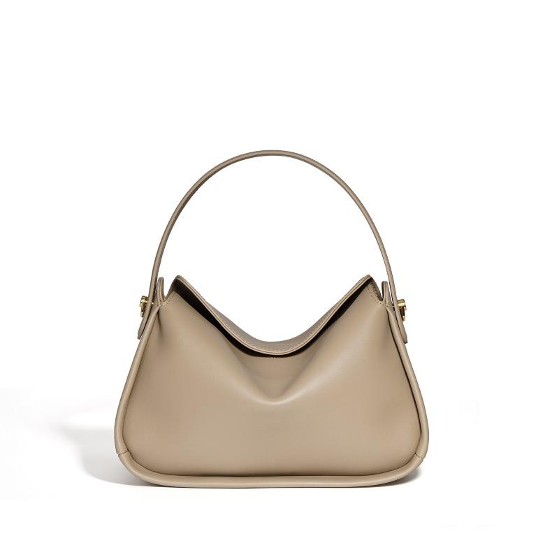 Leather women's bags, high-end niche design women's handbags, fashionable large-capacity commuter messenger shoulder bags