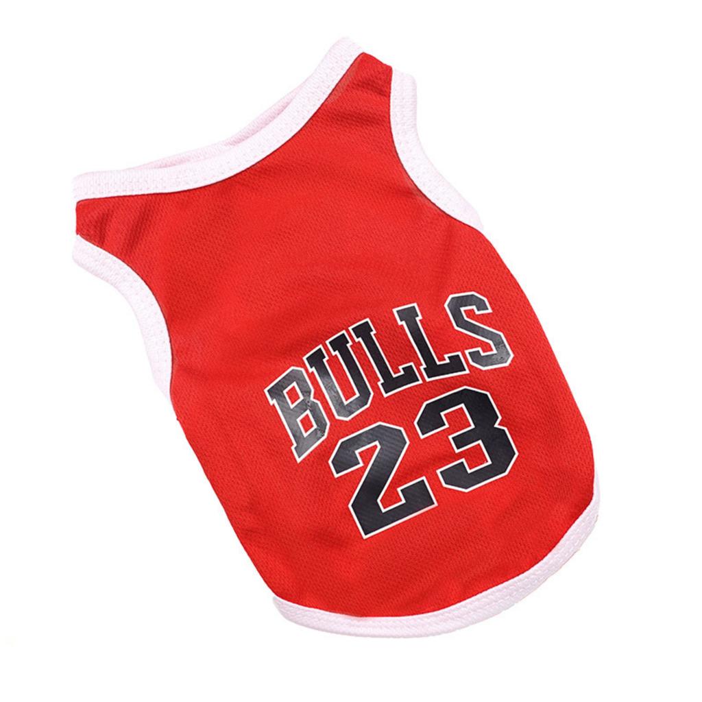 Summer Pet Basketball Vest, Breathable Mesh Dog Clothes