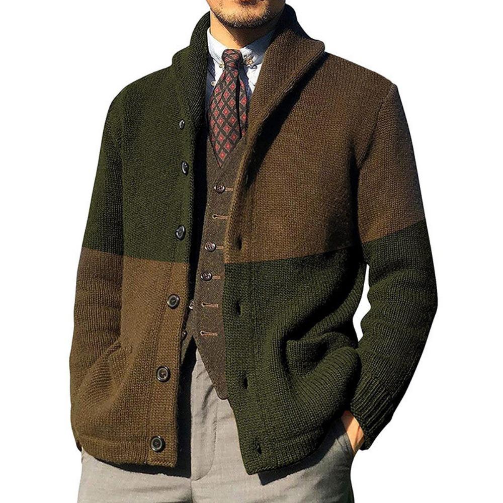 New Autumn and Winter Knitted Men's Sweaters, Long-sleeved Simple Knitted Men's Basic Shirts