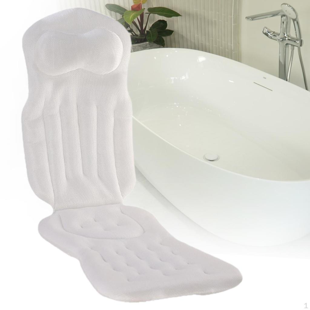 Complete Bath Cushion for Tub, Supportive Pillow Back And Neck in SPA Environment