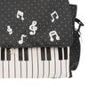 2 Pièces Sac à Dos Esthétique pour Piano en Nylon avec Sac à Bandoulière Mignon Ludique Bookpack pour Adolescents Filles Femmes Étudiant Trajet