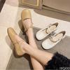 Women's Spring Summer Dress Flat Shoes Fairy Style Soft Sole Simple Comfortable Versatile Gentle Women's Single Shoes