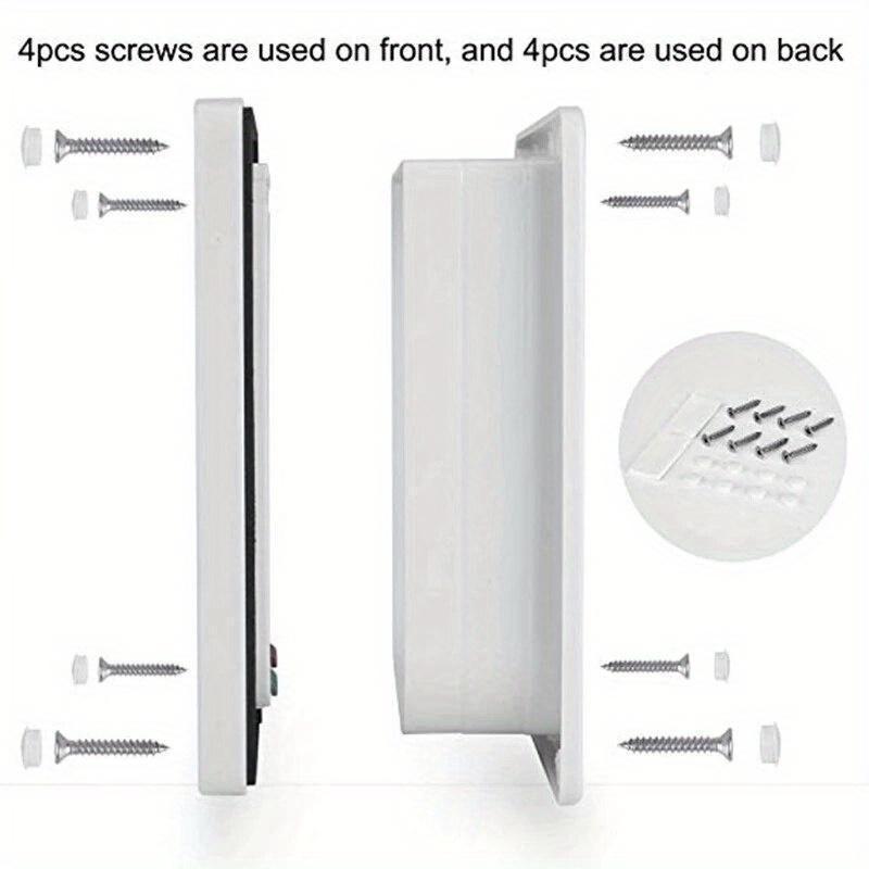 4-Wege-Verriegelung Hunde-/Katzenklappe, Haustiertor, Sicherheitsklappe für Tiere, Kunststoff, kleines Hundetor, Katzenklappe, Haustiertür