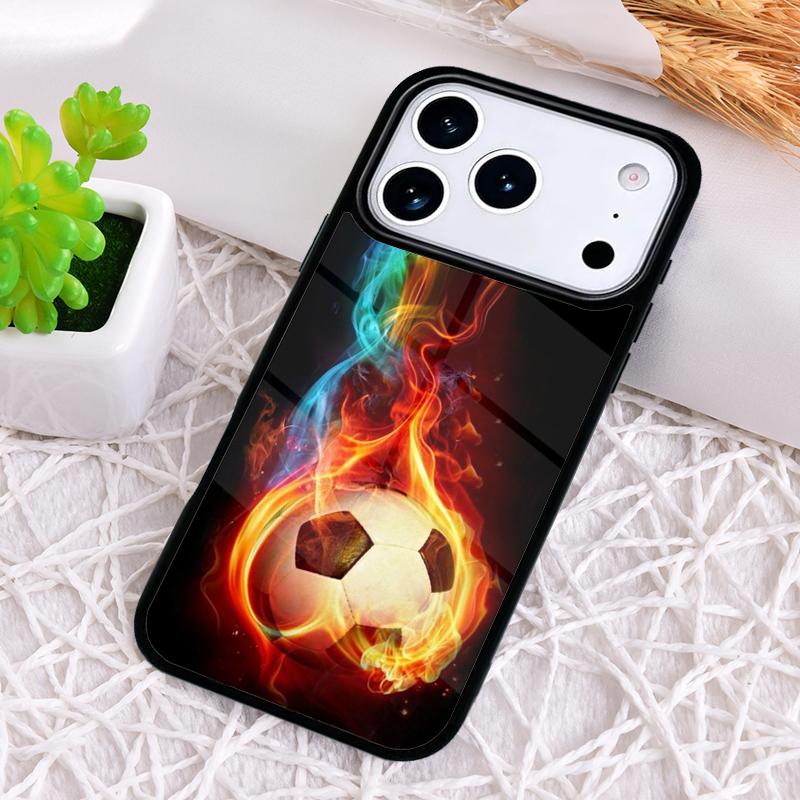 Football Soccer Phone Case for iPhone 17 Air 16 15 11 12 14 13 Pro Max Shockproof Cover