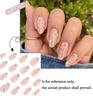Cute Nude Flower Almond Nails, Minimalist Press On Nails, Detachable Fake Nails for Daily
