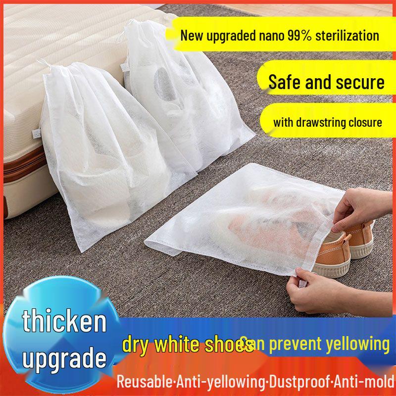 Shoe Drying & Storage Dustproof Bags - Anti-Yellowing, Disposable Covers for Clean White Shoes