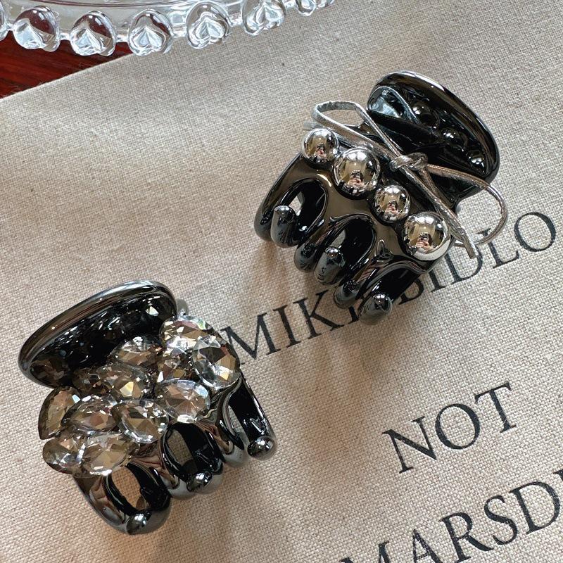 

High-End Crystal Bow Acrylic Claw Clip for High Ponytails