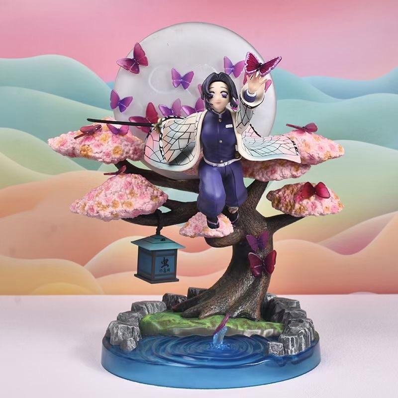 Anime Figur 31cm Kochou Shinobu GK Figur PVC Statue Modell Figur Ornament Spielzeug Geschenk