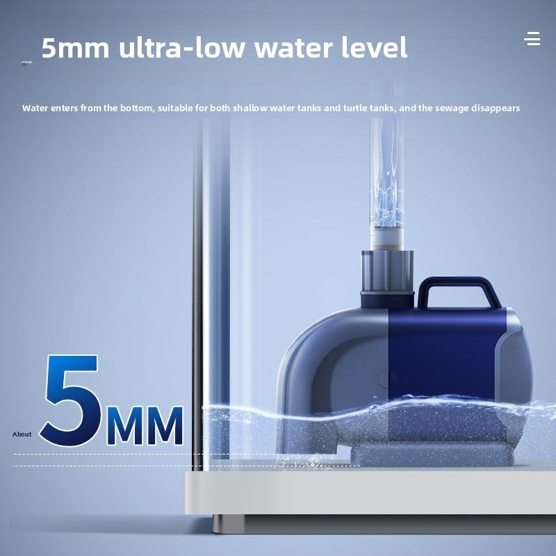 Inverter Submersible Fish Tank Filter Pump, Adjustable Flow, High-Density Ceramic Shaft, Shockproof Silent, for Home Use