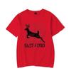 Funny Hunting T Shirt Fast Food Deer Hunters Shirt Graphic Clothes Men Women T-shirts Classic Tshirt Oversized Tee Tshirts Homme