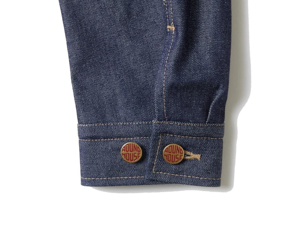 ROUND HOUSE Denim Size RH3001 Coverall, 3L, Indigo,
