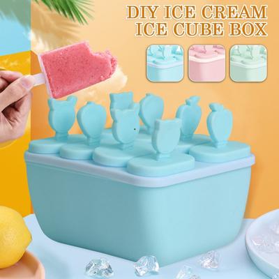 6/8 Hücre Dondurma Kalıpları Çikolata Kalıpları Buz Küpü Tepsi Gıda Güvenli buzlu şeker makinesi DIY Ev Yapımı Dondurucu Buz Lolly Kalıp
