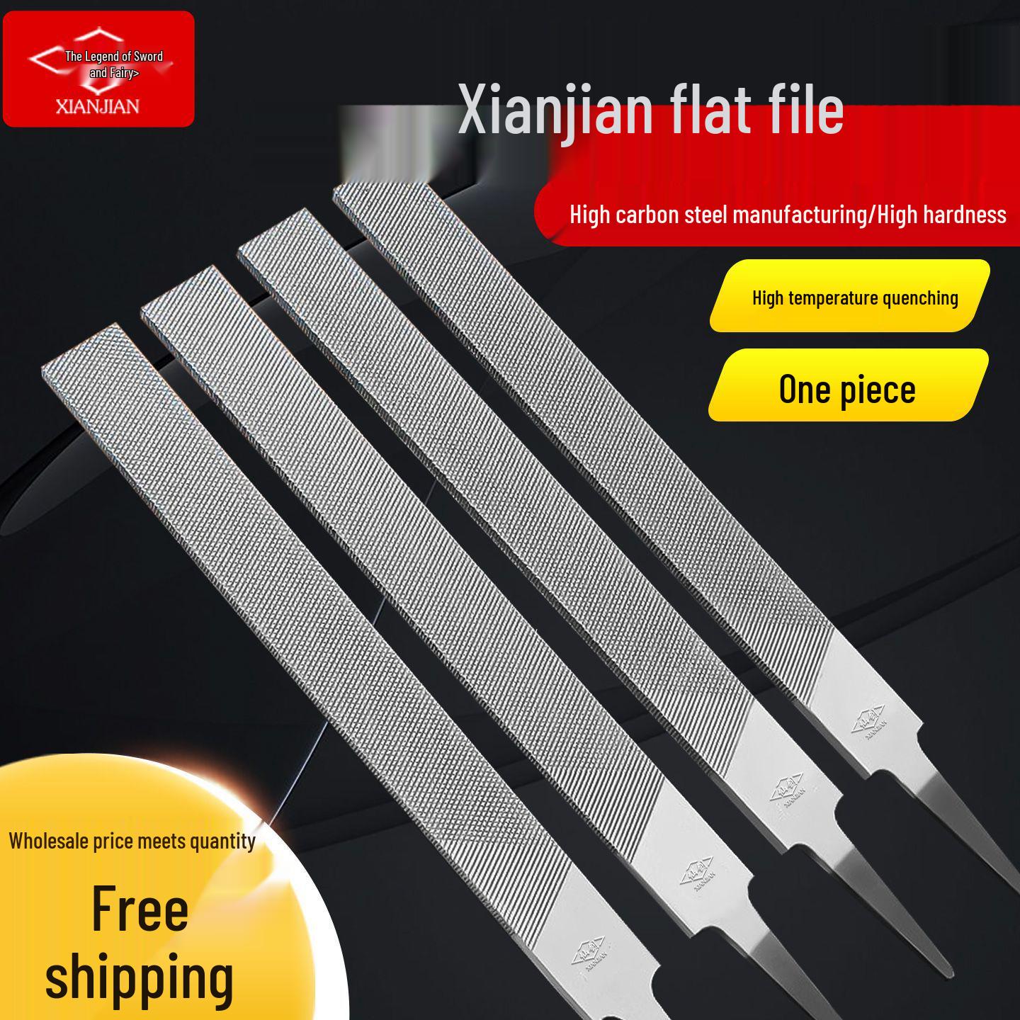 

Напильник плоский крупный Xianjian – Крупный, средний и мелкий зубья Деревообрабатывающий и металлошлифовальный инструмент No Handle 6-inch Flat File Medium Teeth