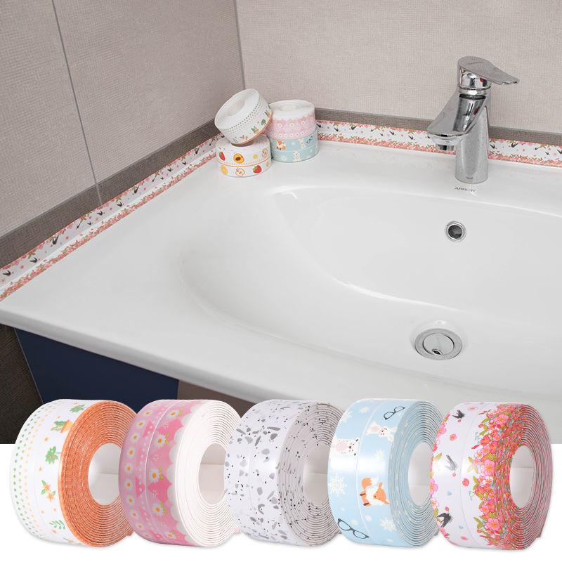 Kitchen PVC Waterproof Wall Paste Beauty Seam Paste Mildew Proof Tape Bathroom Sink Seamless Paste Tape