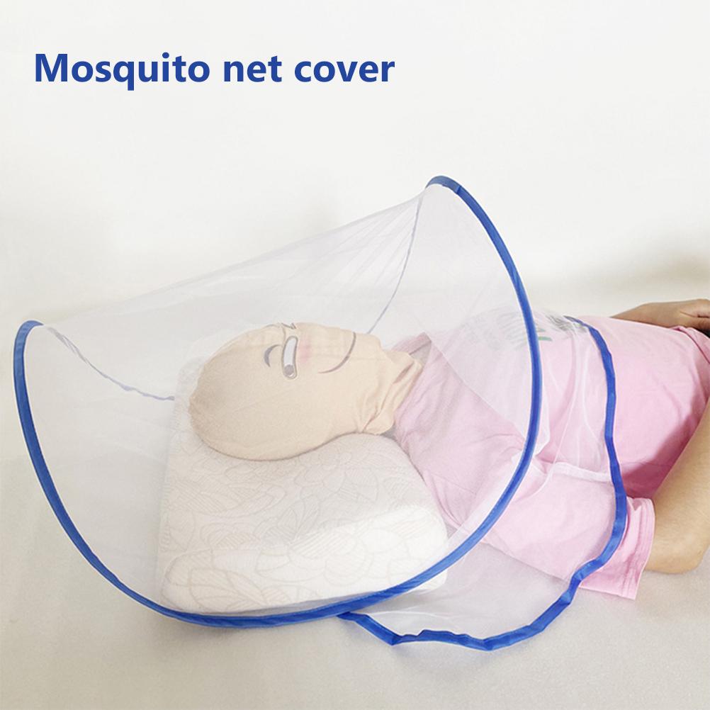 Mini Foldable Mosquito Net for Head Ultralight Up Mosquito Net Tent for Bedding Camping Travel Patio